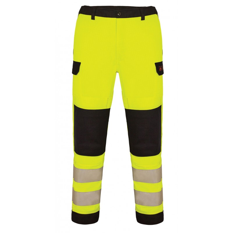 Mens Hi Viz High Vis Visibility Trousers Work Safety Reflective Insulated  Pants  Inox Wind